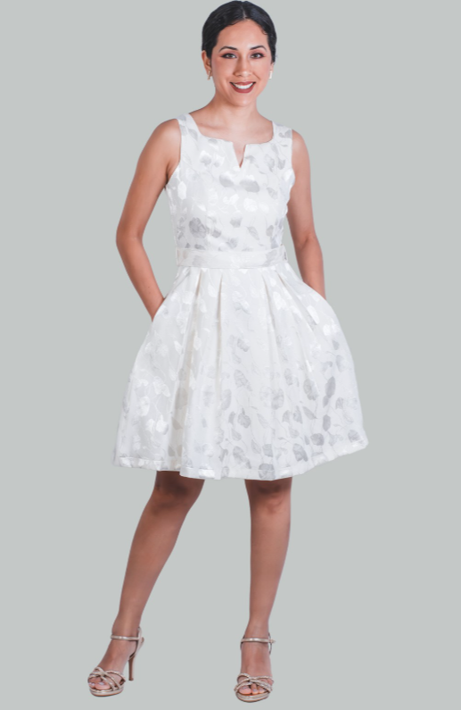 Vestido Plomo cuadros